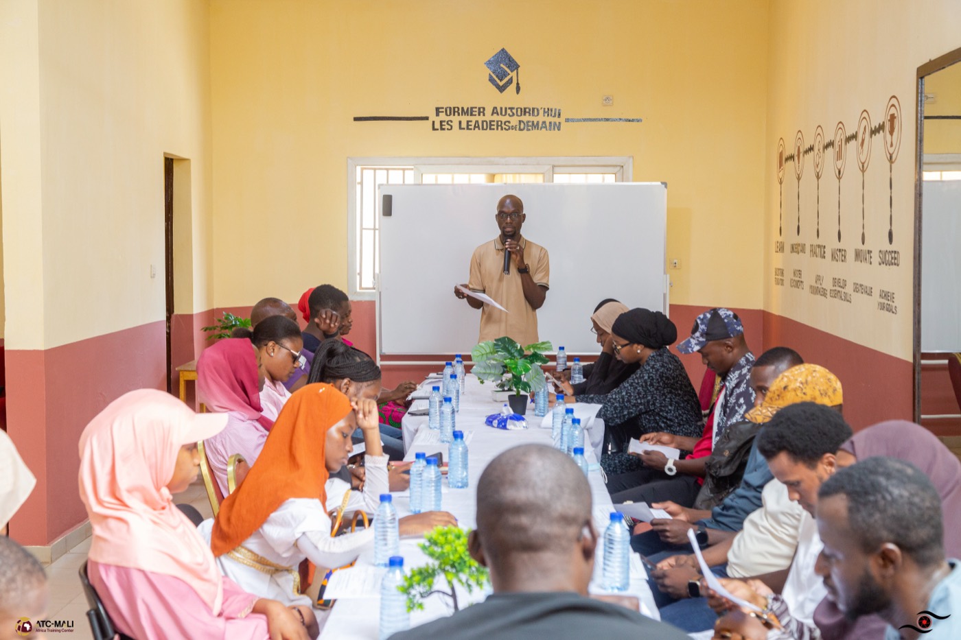 Session de formation professionnelle animée par ATC-Mali